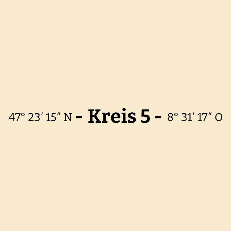 Coordinates District 5 Zurich