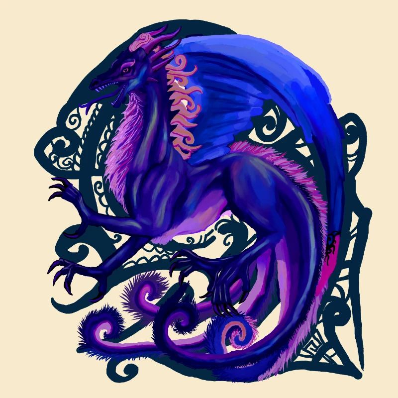 blauer Drache