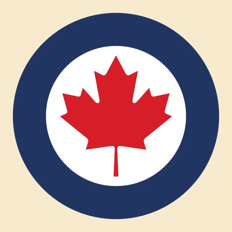 Version standard de la cocarde aéronautique canadienne