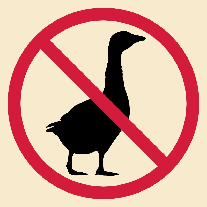 Gans Verboten Schild