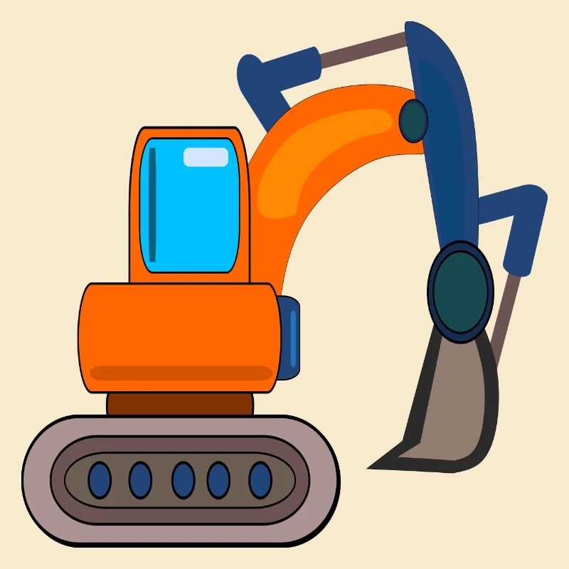 BAUSTELLE BAGGER KINDER BAGGERN