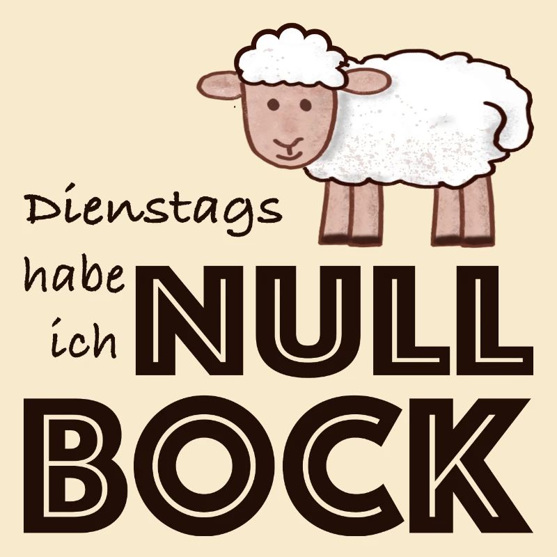 Null Bock auf Dienstag - Schaf