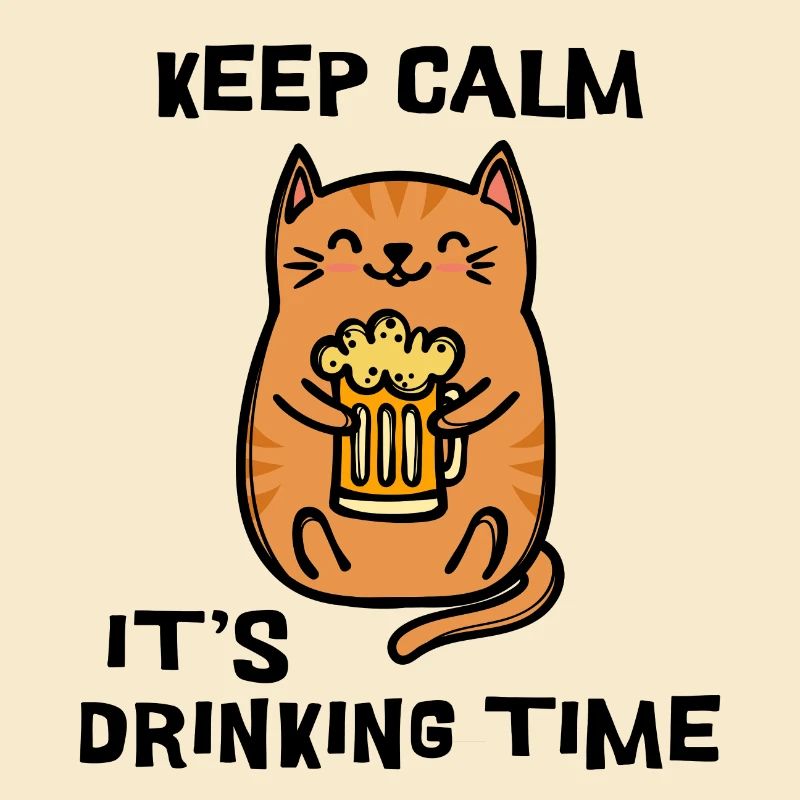 Fest Beer Statement Drink Cat
