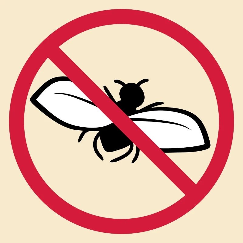 Fliege Verboten Schild