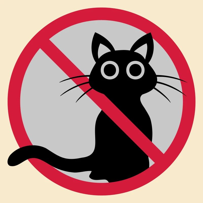 Signe interdit de chat