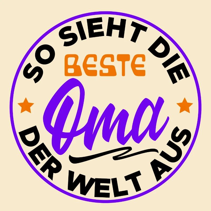 Beste Oma Cool Statement Großmutter Alte Frau