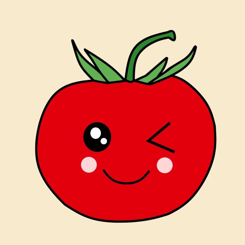 Visage de tomate pour les amateurs de nourriture