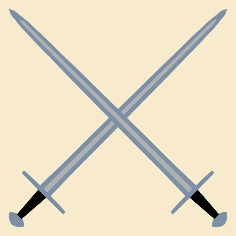 Épées croisées.
