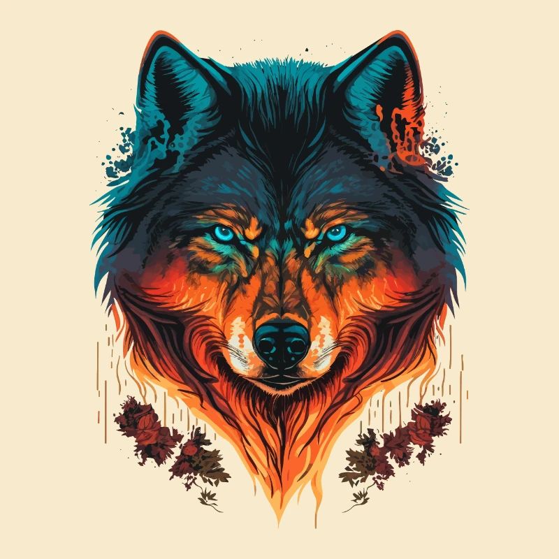 Wolf Illustration for every Forest Lovers