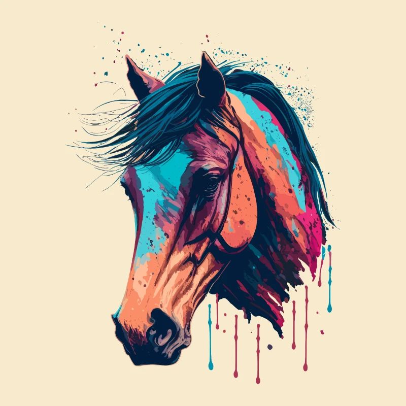 Dessin de tête de cheval