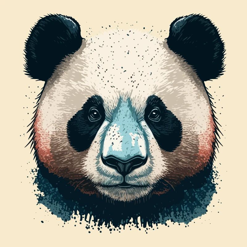 Visage de panda