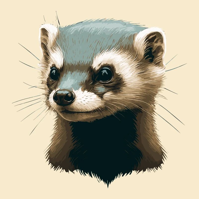Frettchen Illustration