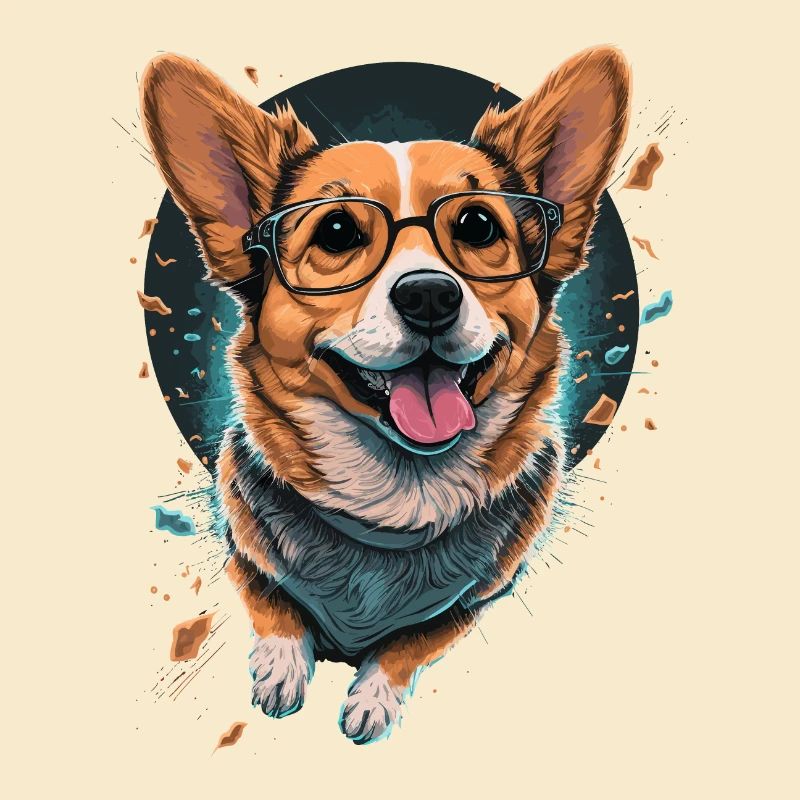 Lustiger Corgi