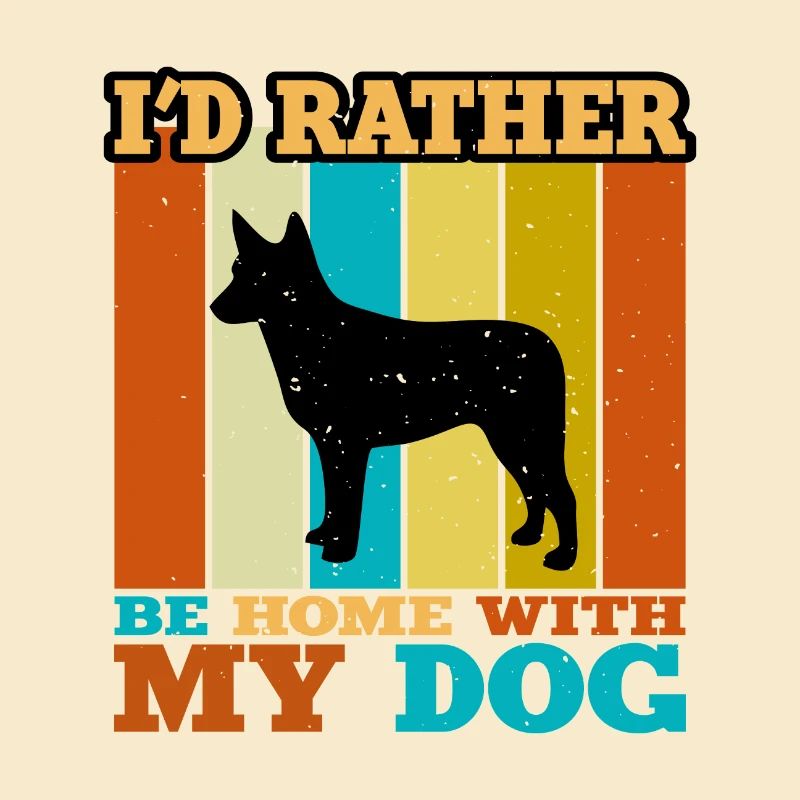 Australian Stumpy Tail Cattle Dog Silhouette