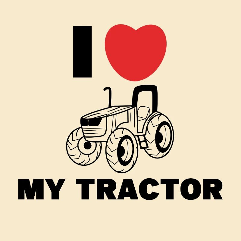 Ackerbau Herz Ich Liebe Traktor Statement Bauer
