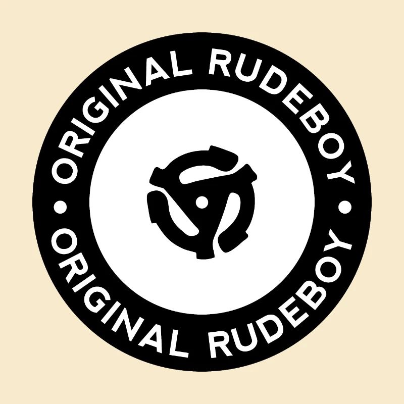 Disque vinyle original Rudeboy - Mod noir et blanc
