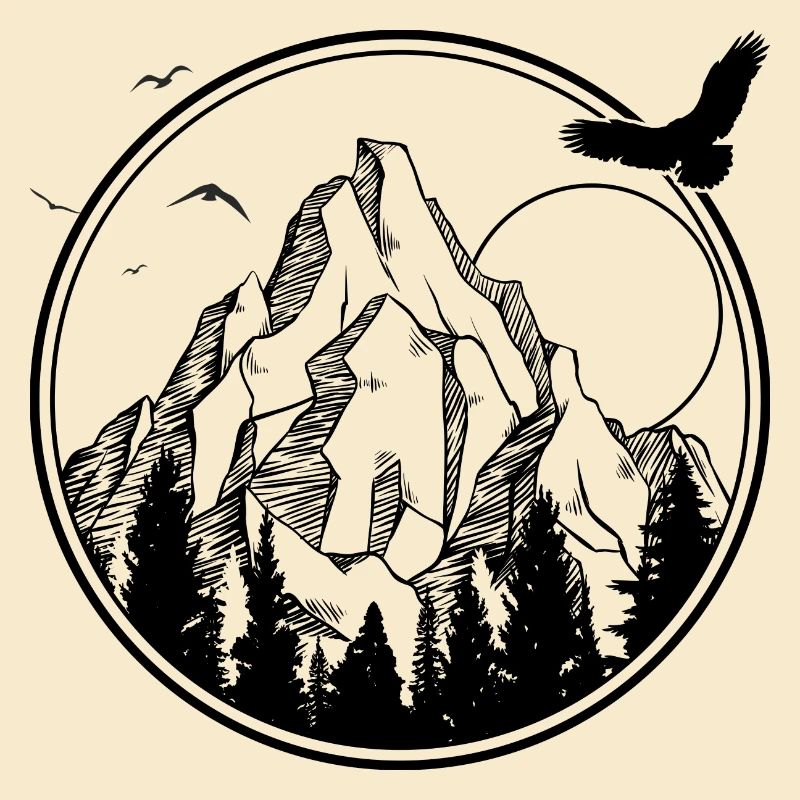 Mitternachtsvogel-Silhouette