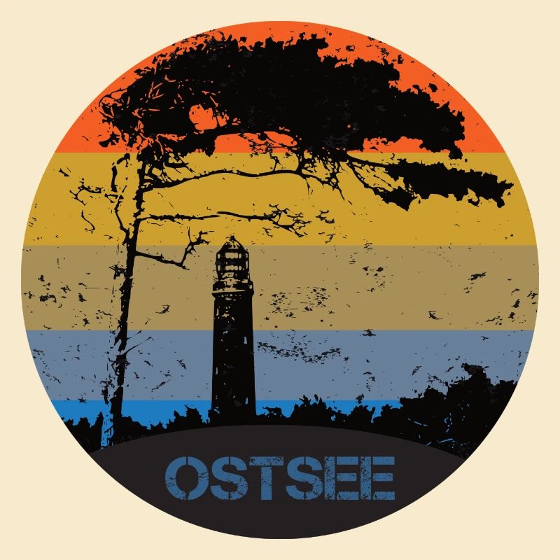 Typisch Ostsee - Leuchtturm und Windflüchter