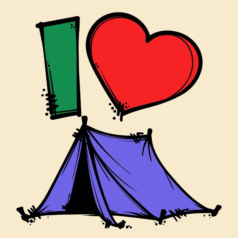 Camper Statement Camping Herz Campingplatz Zelten