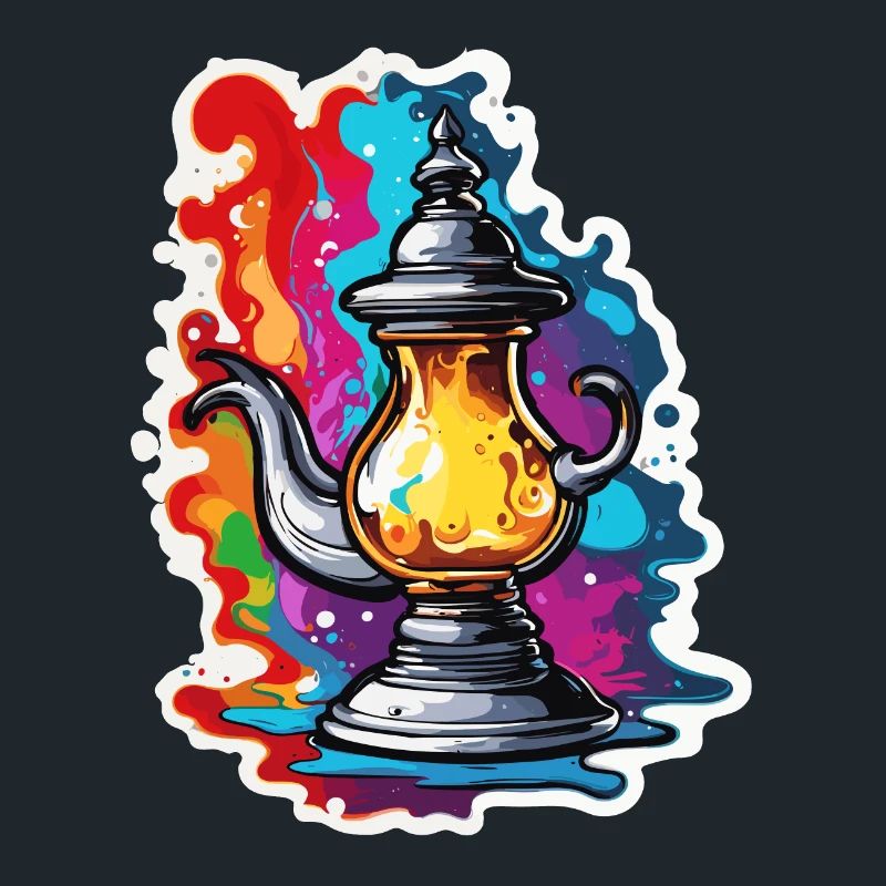Magic Lamp / Wishes /Orient / Miracle / Genius