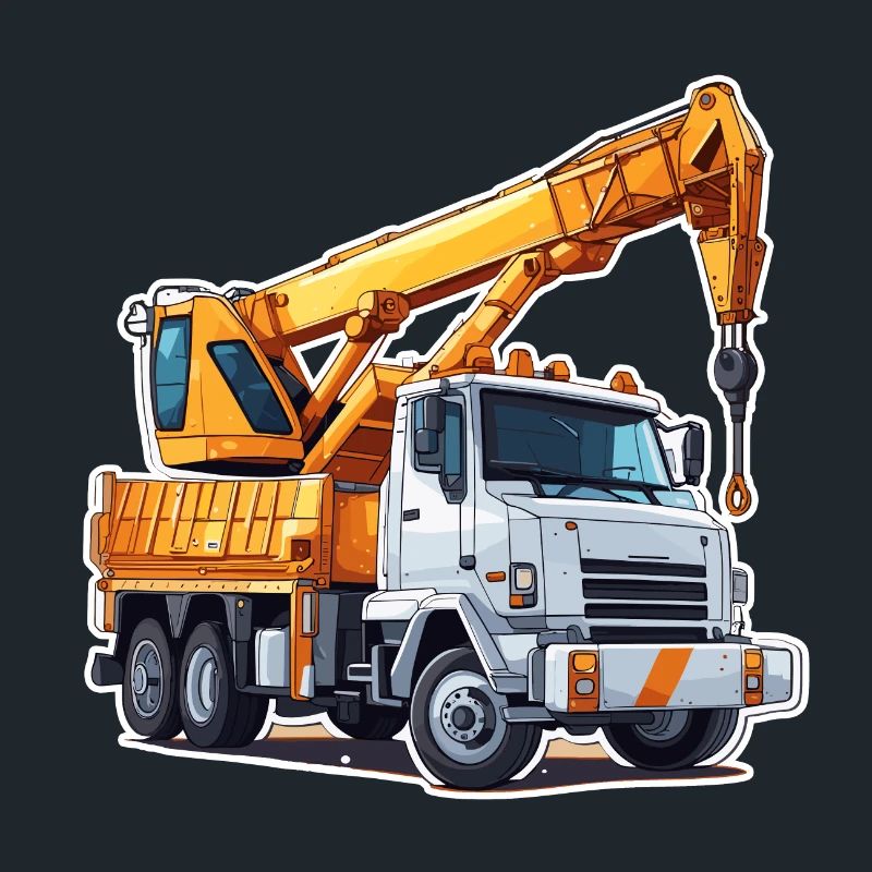 Crane / construction site / winch / crane system