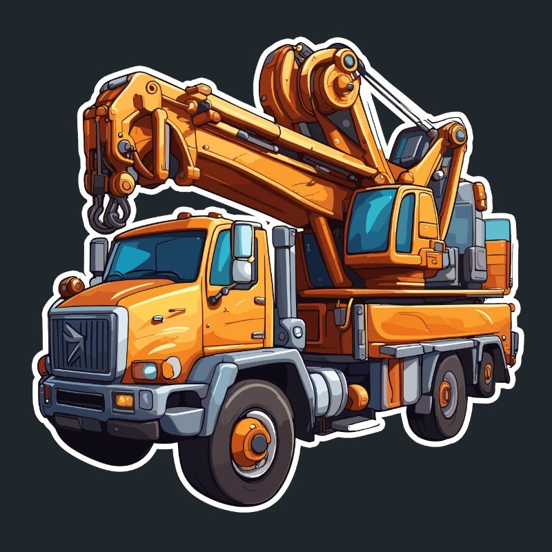 Crane / construction site / winch / crane system