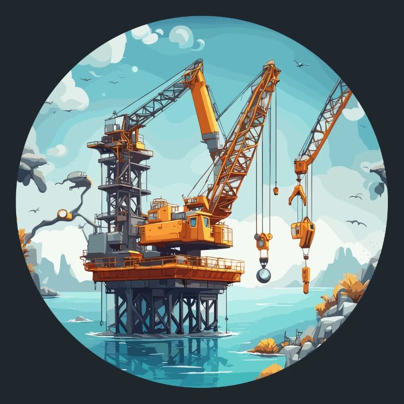 Crane / construction site / winch / crane system