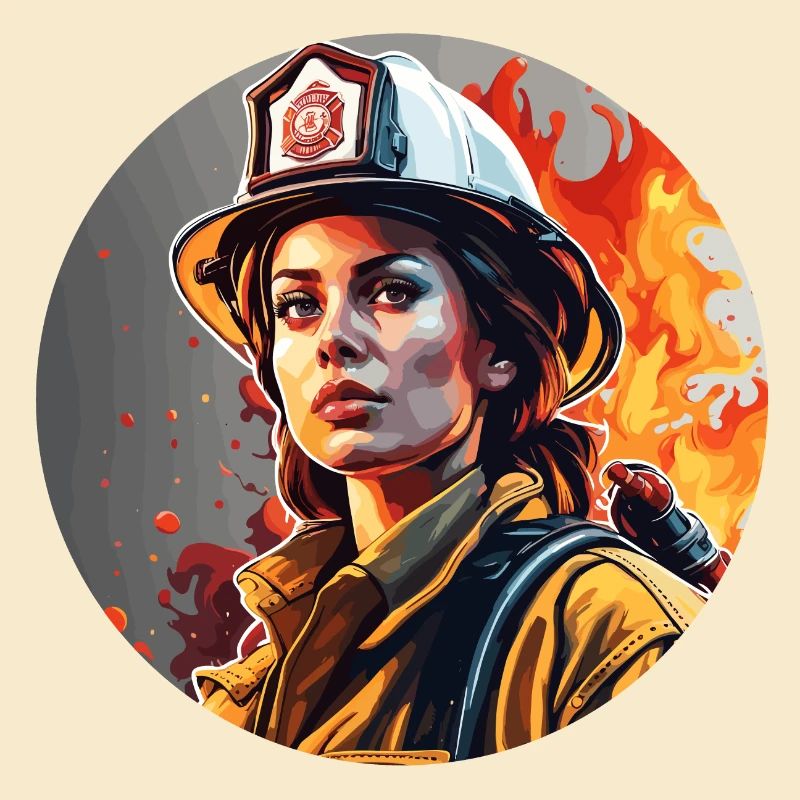 Firefighter / Fire / Fire / Extinguish / Heroine