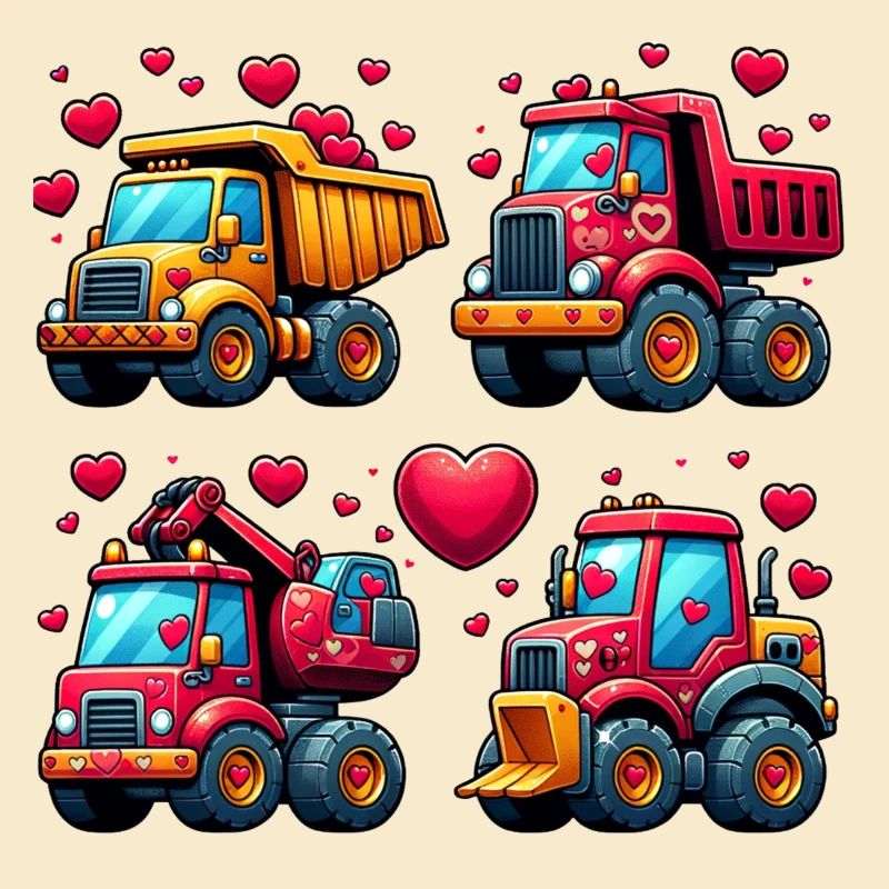 Tiny Builders' Affection - T-shirt de construction