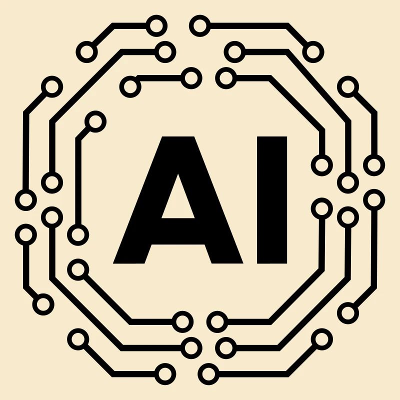 AI Icon Badge Logo Artificial Intelligence Logo