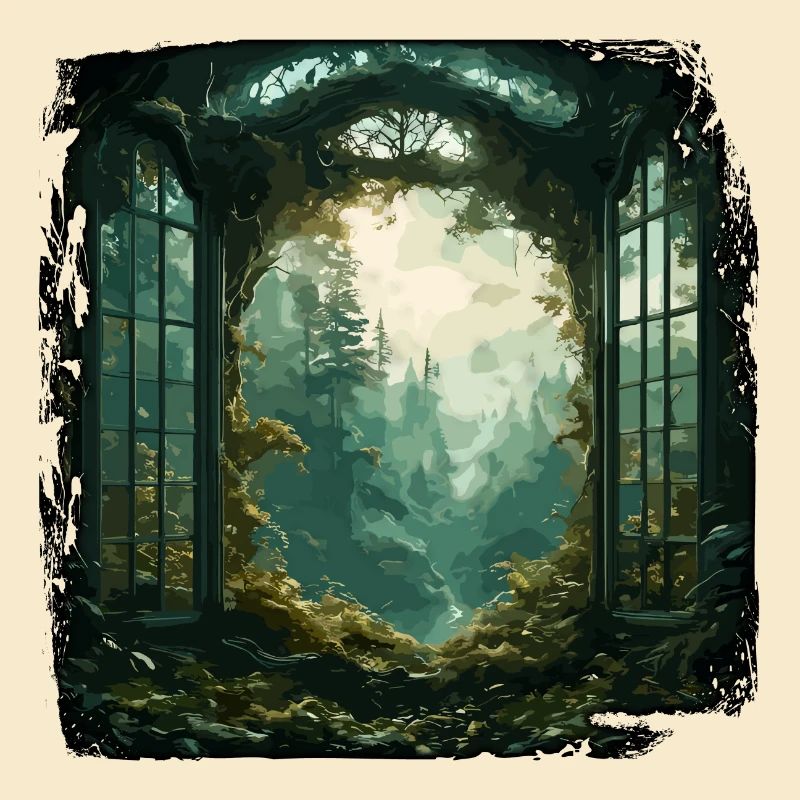 Window in the Forest / Trees / View / Wilderness