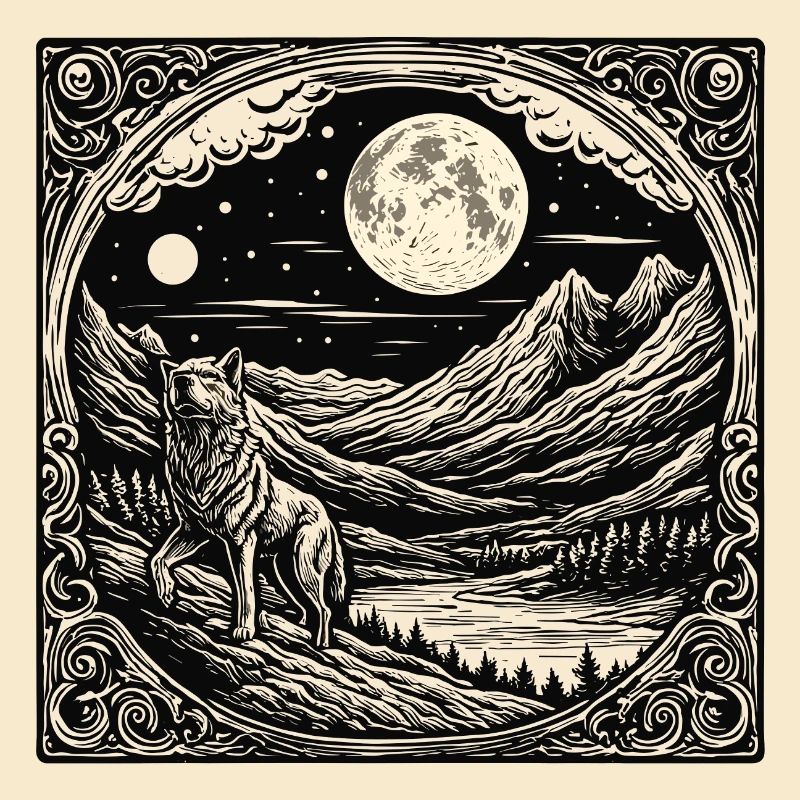 Wolf / Rudel / Wald / Wild / Tierwelt / heulen