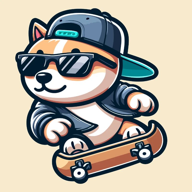 Corgi Boarder: Der Eislauf-Sidekick