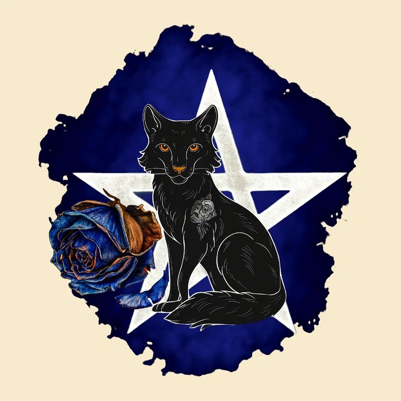 Gothic-Fuchs, verwelkte Rosenblüte, vanitas