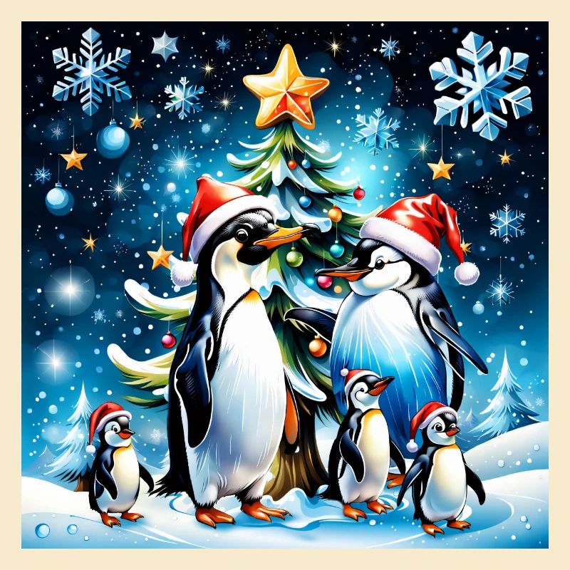 Pingouins mignons