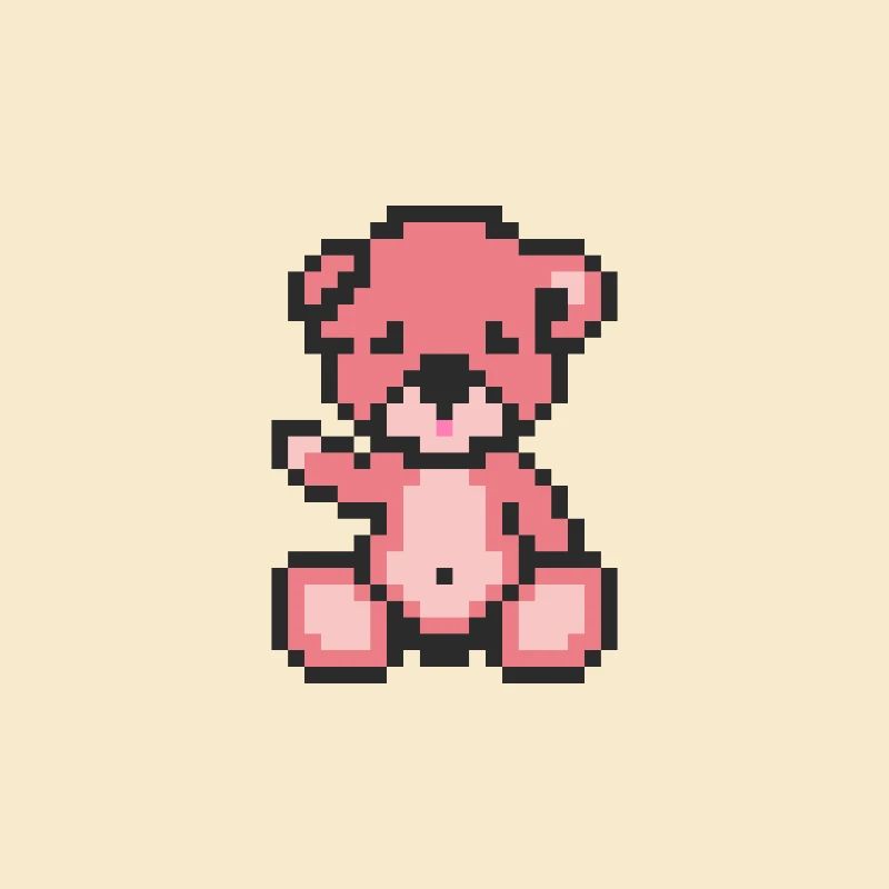 Pixel Bear Candy