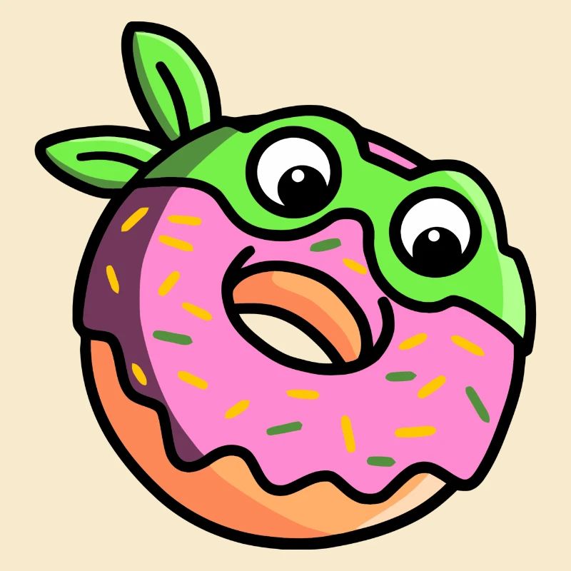 Mignon Ninja Donut Fun Dessin animé