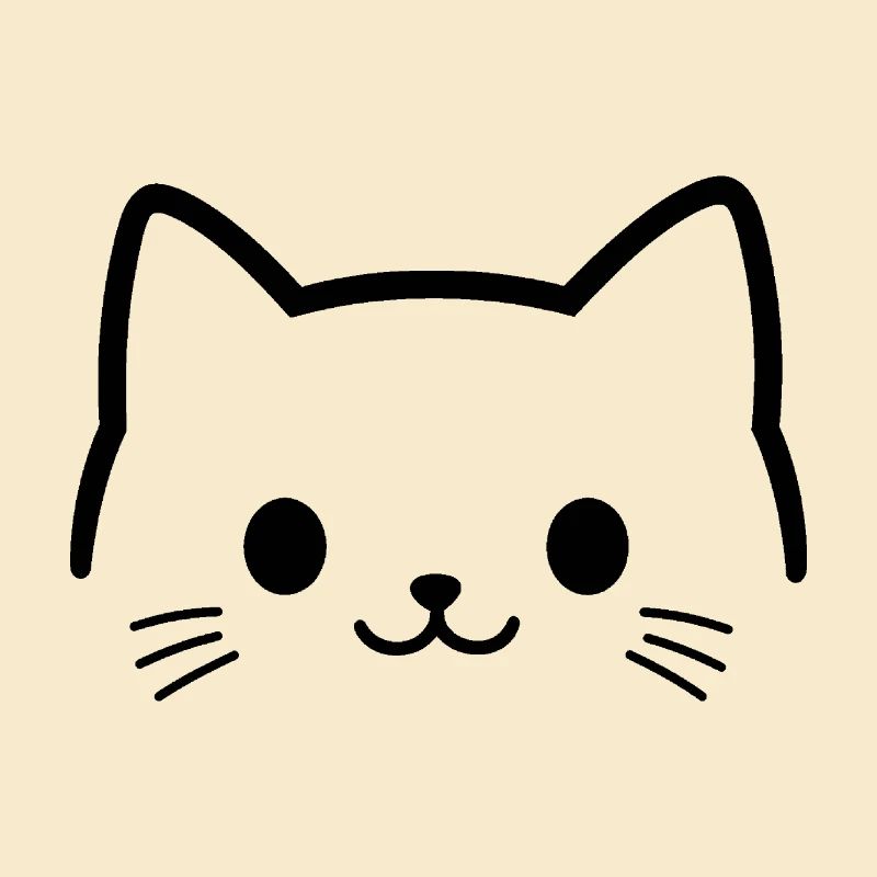 visage de chat, tête de chat, museau mignon