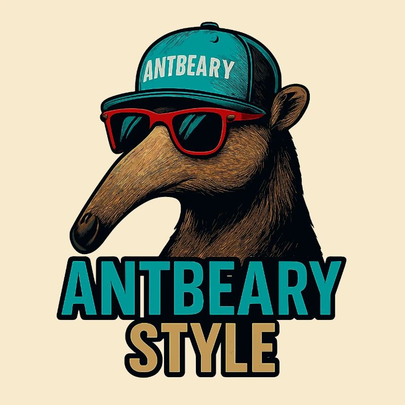 Antbeary Style Aardvark Cartoon