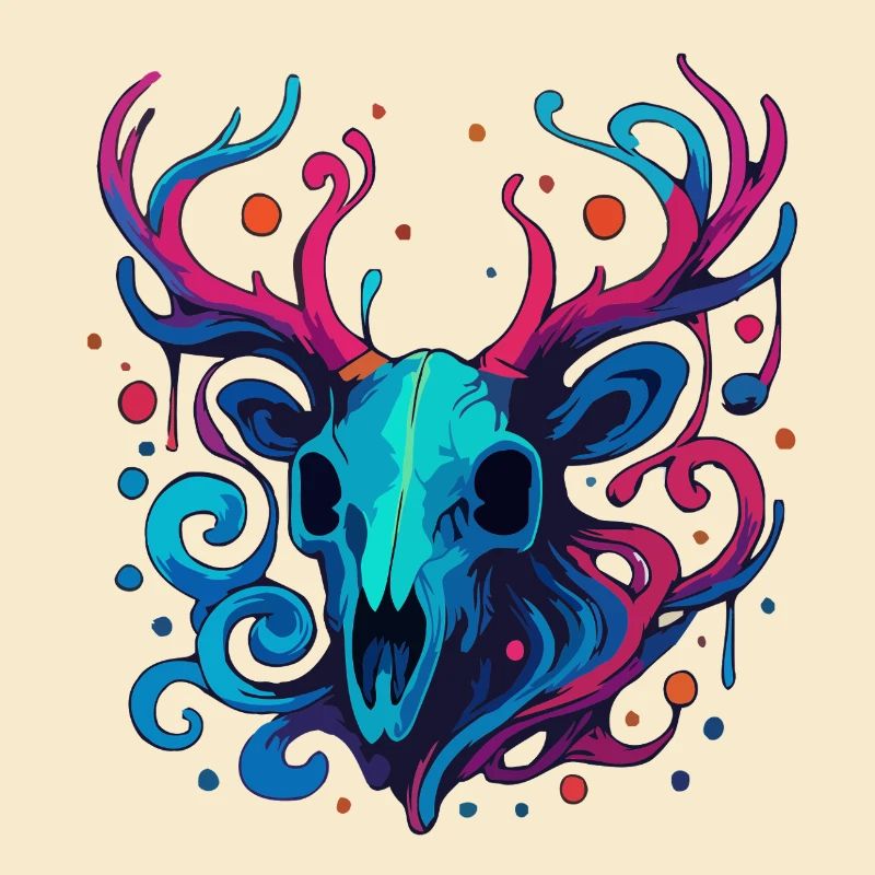 Crâne de bois de cerf