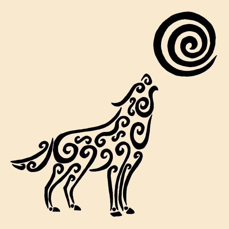 The Black Wolf and the Moon