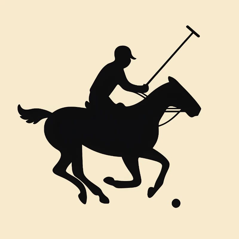 Conception de la silhouette d’un jockey au galop