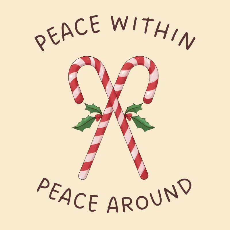 Candy Canes Mistletoe – Peace Within Around
