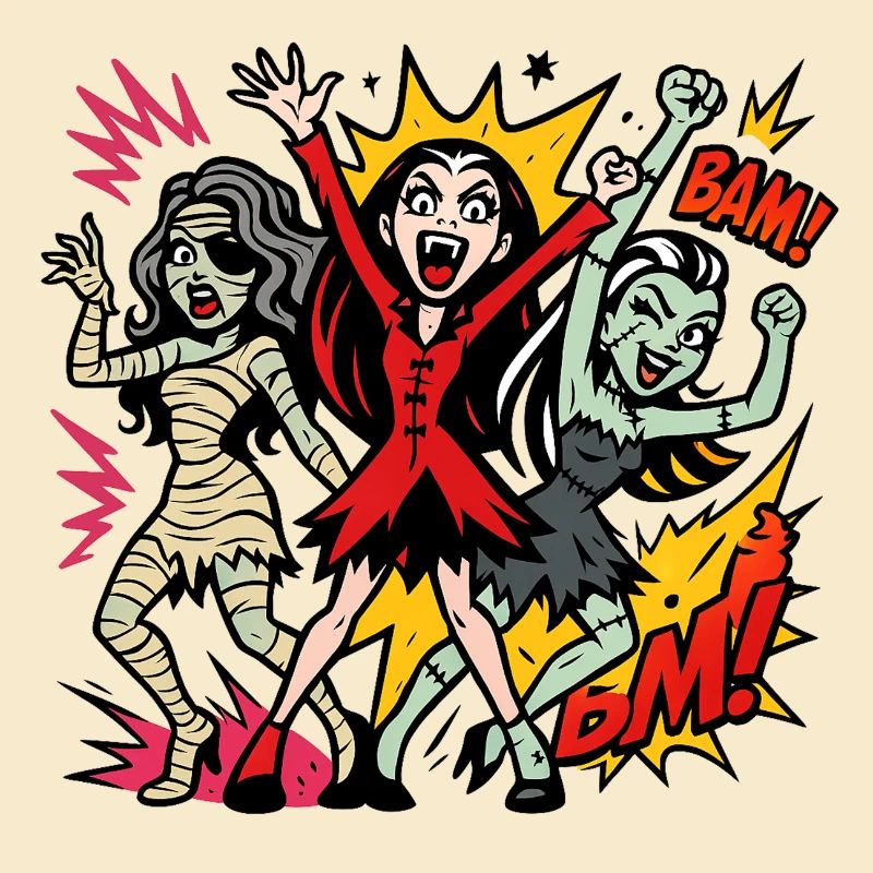 Comic Horror Monster Dance