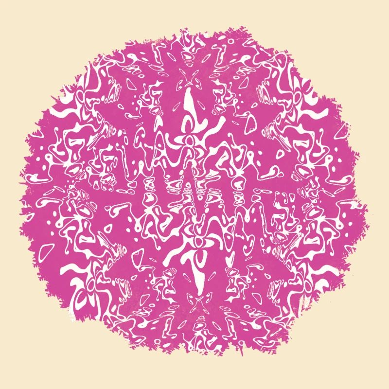 Circle Rose Pink Pattern