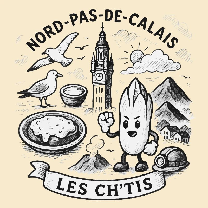 Illustration Nord-Pas-de-Calais Les Ch'tis