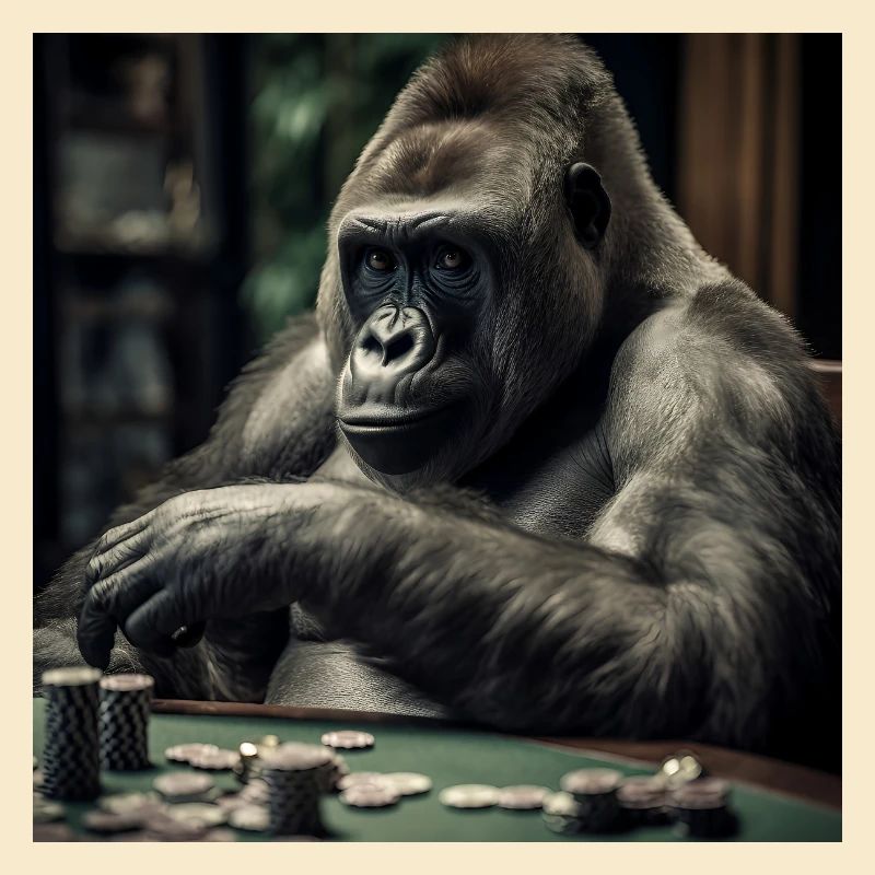 Gorilla at the Poker Table – Cold-Blooded Professional