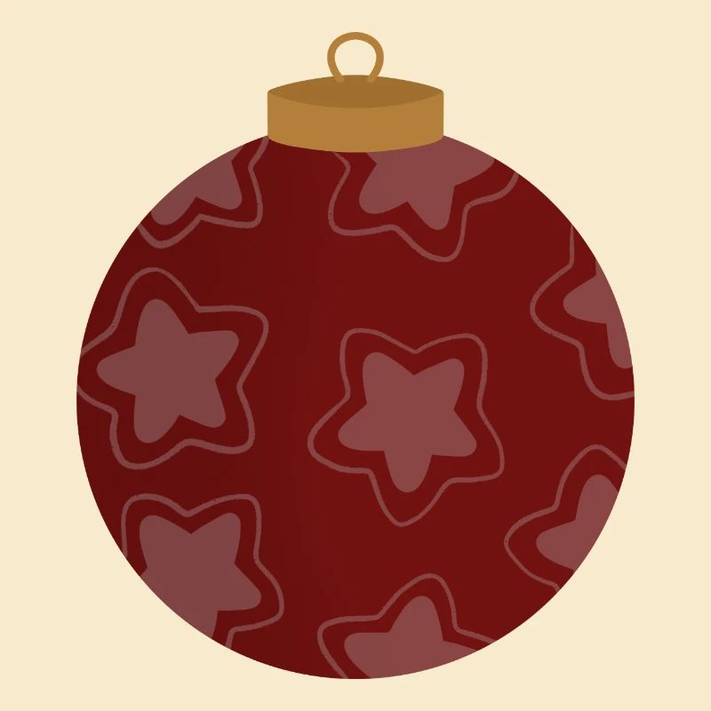 Crimson Star Ornament Pattern