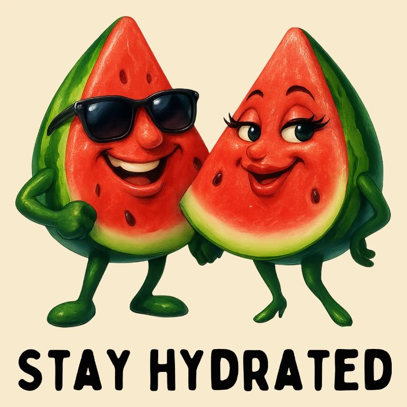 Duo pastèque au soleil