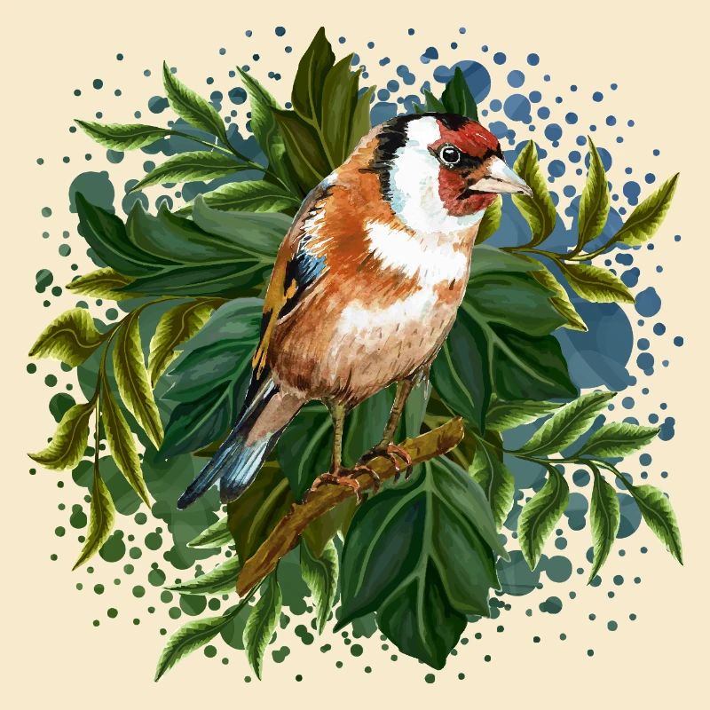 Bunter Vogel